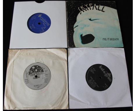 NWOBHM - Great pack of 4 x 7" singles. Titles are Shado - Evil City (rare release on Montrose Presents - MON 1001 - Ex condit