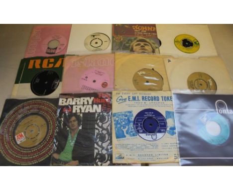 60s ROCK/POP - Nice selection of around 40 x 7" singles. To include sides from Jimi Hendrix (604001), Cat Stevens (DM 211), S