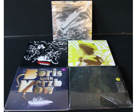 BORIS - Mega collection of 5 x LP's/sets from the Japanese sludge/doom rockers! Titles are Absolutego+ (ltd red vinyl SUNN10)