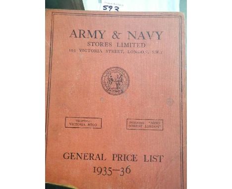 An early 20th century Army &amp; Navy Stores catalogue.