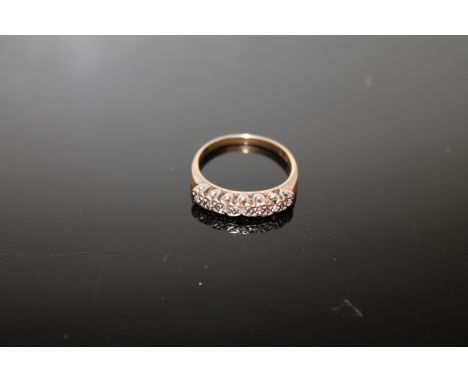 A diamond set half eternity ring, size N CONDITION REPORT: 2.6g