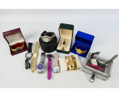 A collection of wrist watches to include Rotary, Sekonda, Limit and other, part boxed. [W]