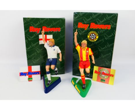 Robert Harrop - Roy of the Rovers - A pair of Robert Harrop resin figurine of 1990's(RR01) and England(RR02) based on Roy of 