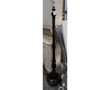 A Victorian style carved giltwood standard lamp, height 160cm