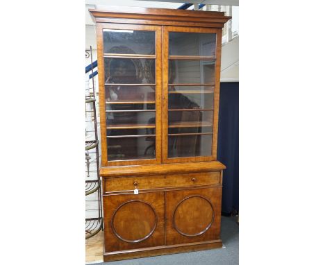 W &amp; C. Wilkinson, Ludgate Hill.  A Victorian mahogany secretaire bookcase, width 126cm, depth 63cm, height 240cm