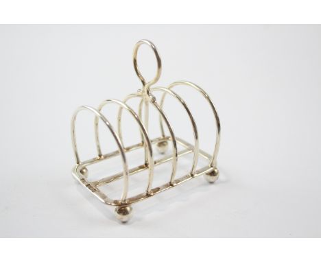 Vintage Hallmarked 1928 Sheffield STERLING SILVER 5 Bar Toast Rack (48g)     631229