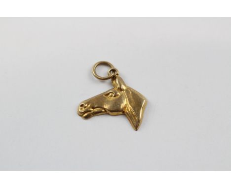9ct Gold Vintage Horses Head Charm (0.5g)     2025837