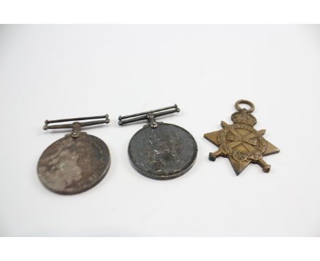 3 x WW1 Medals Inc War & 1914-15 Star, Star Pte Hawman, War Cpl Marshall RE 696548 WW1 1914-15 Star. Pte 1537 W Hawman, Durha
