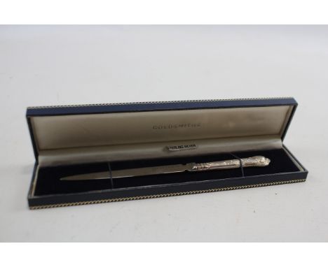 Vintage Hallmarked Sheffield STERLING SILVER Handled Letter Opener (25g)     631270