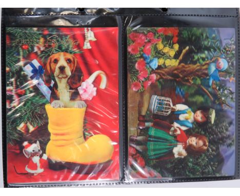 Two nicely presented albums of Vintage and more modern postcards. See photos.  