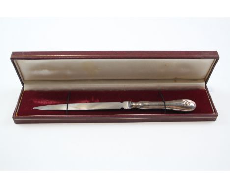 Vintage Hallmarked Sheffield STERLING SILVER Handled Letter Opener (29g)     631271