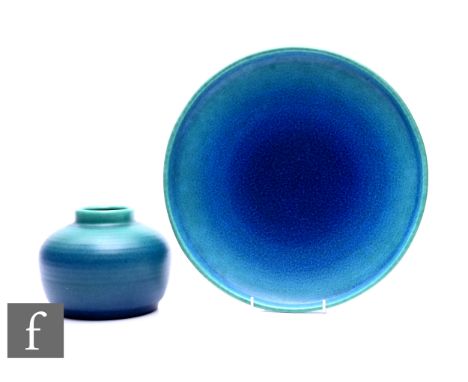 Edward Thomas Radford - Pilkington's Royal Lancastrian - A 3183 shape vase, circa 1930, of compressed shouldered form with sh