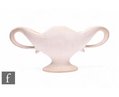 William John Marriner inspired by Constance Spry (British, 1886-1960) - Fulham Pottery - A large twin handled Alba flower vas