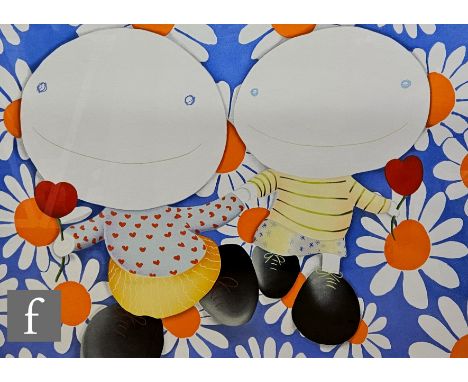 Mackenzie Thorpe (Born 1956) - 'The Innocent', silkscreen print, signed and titled in pencil, numbered 219/395, retains Washi