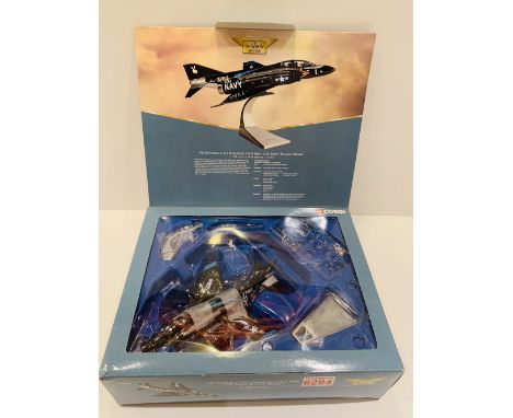 Corgi Aviation 1/72 scale US Navy Black Bunny F4 Phanton Jet model boxed