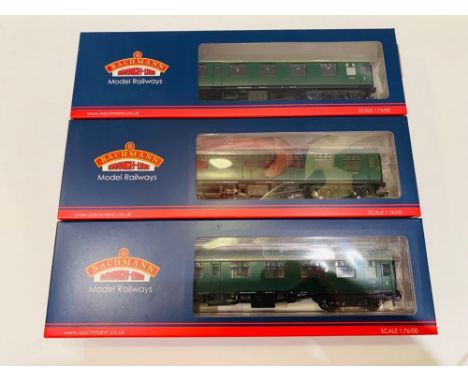 Bachmann OO Gauge 3x BR MK1 Green Coaches New Ex Shop Stock