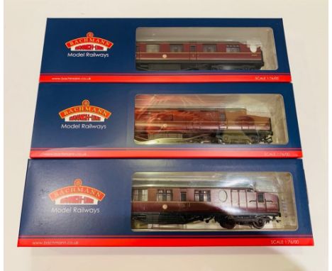 Bachmann OO Gauge 3x BR Maroon Thompson Coaches New Ex Shop Stock