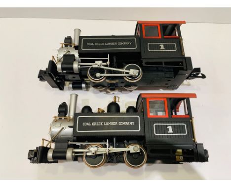 Bachmann G Scale 2x Coal Creek Lumbar Co 0-4-0 Steam Locos