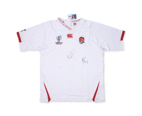 A 2019 ENGLAND RWC JERSEY SIGNED BY VARIOUS PLAYERS
Unframed

All proceeds from the sale of this lot will be donated to the A