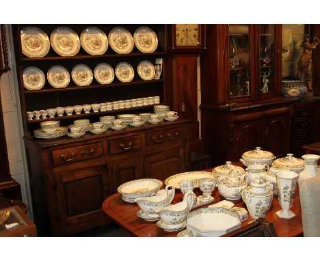 A Wedgwood Chinese Legend pattern extensive part dinner and tea service of approximately one hundred and fifty pieces includi