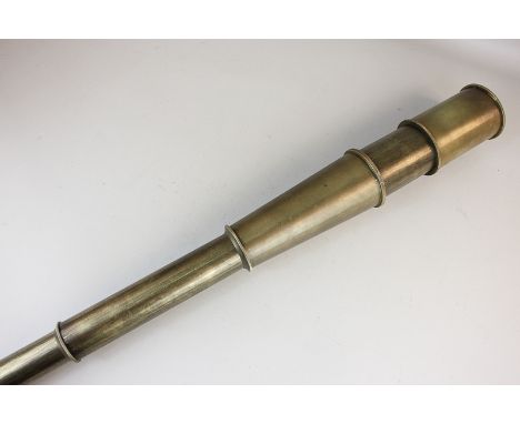 A Broadhurst Clarkson & Co 1942 four-drawer telescope, 89cm fully extended