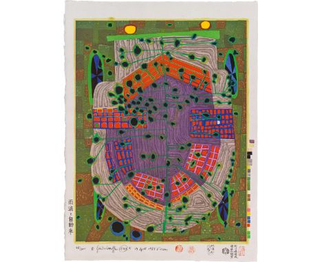 154A Friedensreich HundertwasserAUTOMOBIL IN RICHTUNG NATUR UND SCHÖPFUNGCAR TO NATURE - CAR TO CREATIONAUTOMOBILE SE DIRIGEA