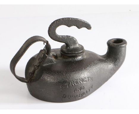 A.C. Wells &amp; Co Wells Single Torch Lamp No.5B, 20cm wide