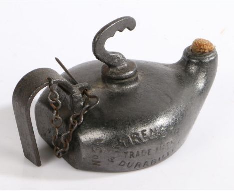 A.C. Wells &amp; Co Well's Single Torch Lamp No.5A, 15.5cm wide