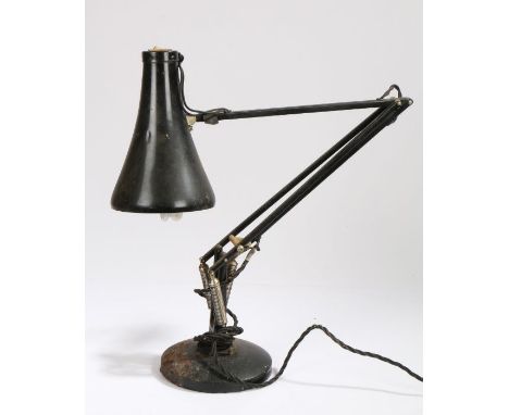 Anglepoise desk lamp, made by Herbert Terry &amp; Sons Ltd., in black