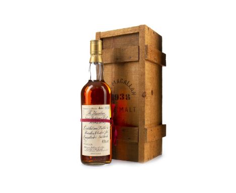 MACALLAN 1938 Single Malt Scotch Whisky Distributed by Atkinson Baldwin &amp; Co. Ltd, London &amp; Edinburgh. Bottle no. 543