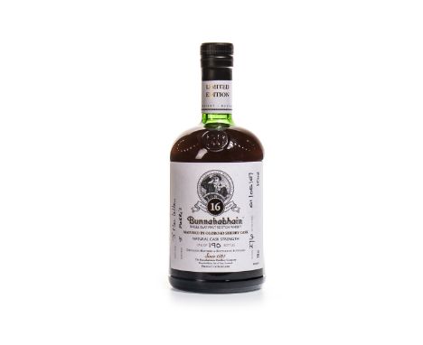 BUNNAHABHAIN 16 YEARS OLD FEIS ILE 2007 Single Malt Scotch Whisky Matured in Oloroso sherry cask no. 276, bottled 1 May 2007,