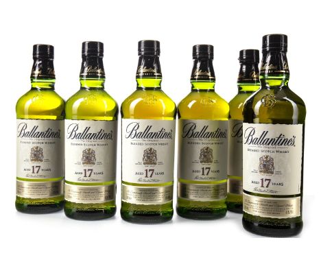 BALLANTINE'S AGED 17 YEARS (6) Blended Scotch Whisky 70cl, 43% volume, in carton. Six bottles.