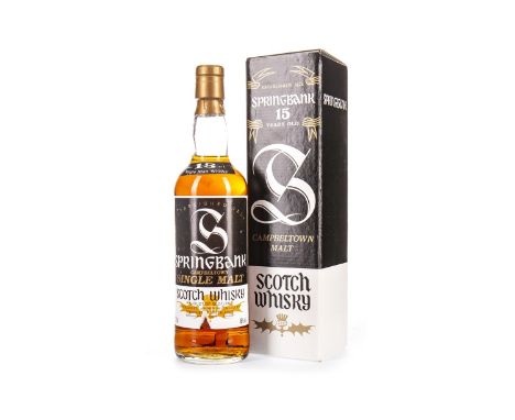 SPRINGBANK 15 YEARS OLD Single Malt Scotch Whisky 70cl, 46% volume, in carton.