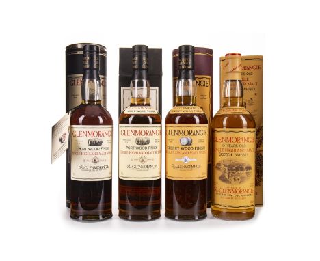 GLENMORANGIE PORT WOOD FINISH Single Malt Scotch Whisky 70cl, 46.5% volume, in box. GLENMORANGIE PORT WOOD FINISH Single Malt
