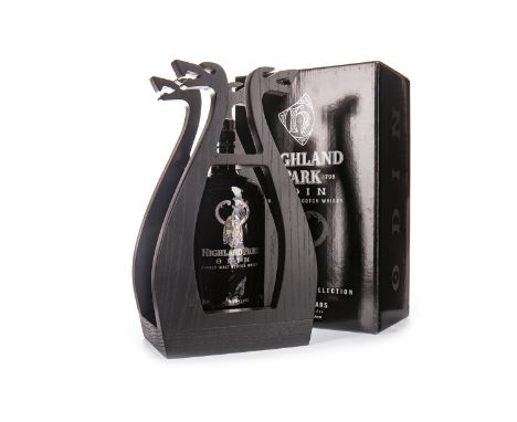 HIGHLAND PARK ODIN AGED 16 YEARS Single Malt Scotch Whisky One of 17,000 bottles. 700ml, 55.8% volume, in wooden casing and b