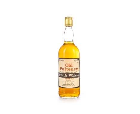 OLD PULTENEY 8 YEARS OLD Single Malt Scotch Whisky 26 2/3 fl.oz, 100° proof.