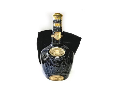 CHIVAS BROTHERS ROYAL SALUTE LXX 21 YEARS OLD Blended Scotch Whisky. 70cl, 40% volume, in black Wade decanter.