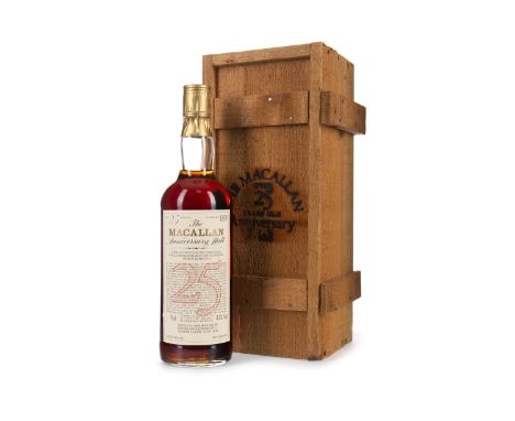 MACALLAN 1957 ANNIVERSARY MALT 25 YEARS OLD Single Malt Scotch Whisky Bottled 1983. 75cl, 43% volume, in wooden box.
