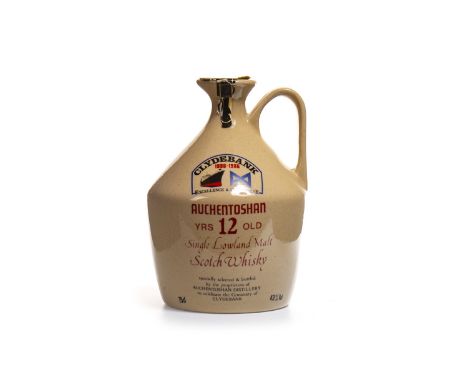 AUCHENTOSHAN CLYDEBANK CENTENARY 12 YEARS OLD Single Malt Scotch Whisky 75cl, 43% volume, in ceramic decanter.