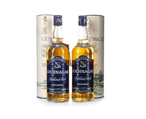 ROYAL LOCHNAGAR 12 YEARS OLD (2) Single Malt Scotch Whisky 75cl, 40% volume, in tube. Two bottles.