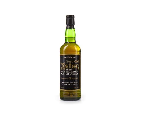 ARDBEG GUARANTEED 30 YEARS OLD Single Malt Scotch Whisky 70cl, 40% volume.