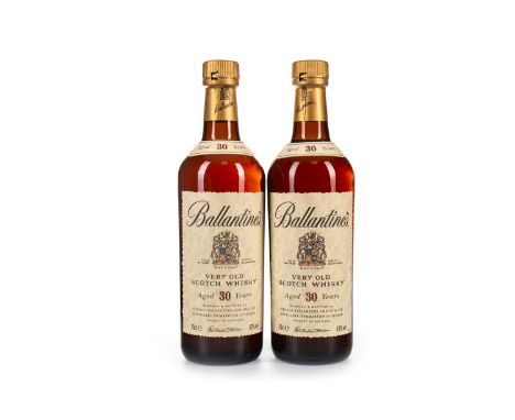 BALLANTINE'S AGED 30 YEARS (2) Blended Scotch Whisky 70cl, 43% volume. Two bottles.