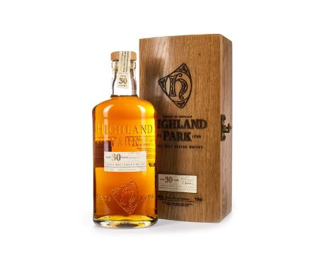 HIGHLAND PARK AGED 30 YEARS Single Malt Scotch Whisky 700ml, 48.1% volume, in wooden box.