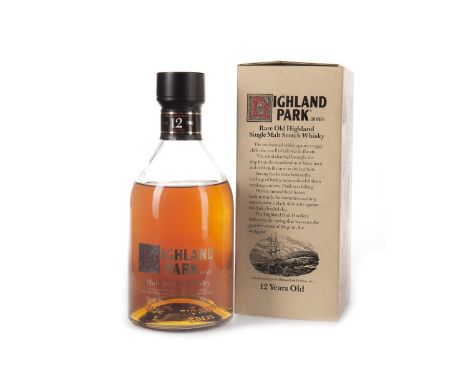 HIGHLAND PARK 12 YEARS OLD DUMPY BOTTLE - LOW FILL Single Malt Scotch Whisky 75cl, 40% volume, in carton.