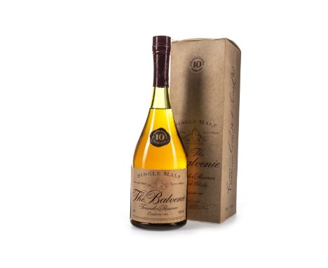 BALVENIE FOUNDERS RESERVE 10 YEARS OLD - COGNAC STYLE BOTTLE Single Malt Scotch Whisky 75cl, 40% volume, in carton.