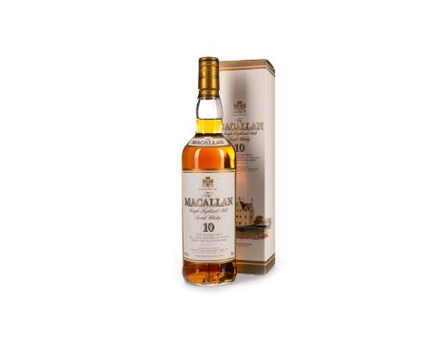 MACALLAN 10 YEARS OLD Single Malt Scotch Whisky Matured in sherry oak casks. 700ml, 40% volume, in carton.