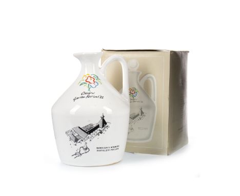 BOWMORE GLASGOW GARDEN FESTIVAL 1988 AGED 15 YEARS Single Malt Scotch Whisky 40% volume, white ceramic flagon in carton, with