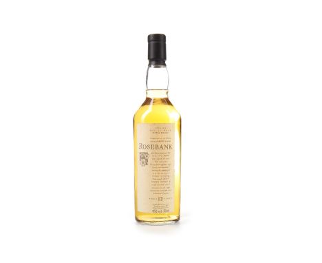 ROSEBANK AGED 12 YEARS FLORA &amp; FAUNA Single Malt Scotch Whisky 70cl, 43% volume.