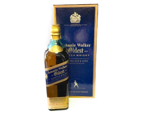JOHNNIE WALKER OLDEST Blended Scotch Whisky Bottle no. K41492JW. 75cl, 43% volume, in box.