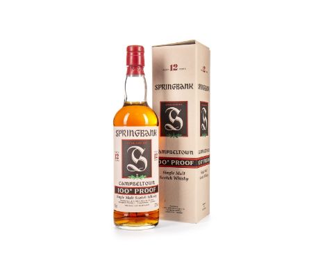 SPRINGBANK AGED 12 YEARS 100 PROOF Single Malt Scotch Whisky 70cl, 57% volume, in carton.